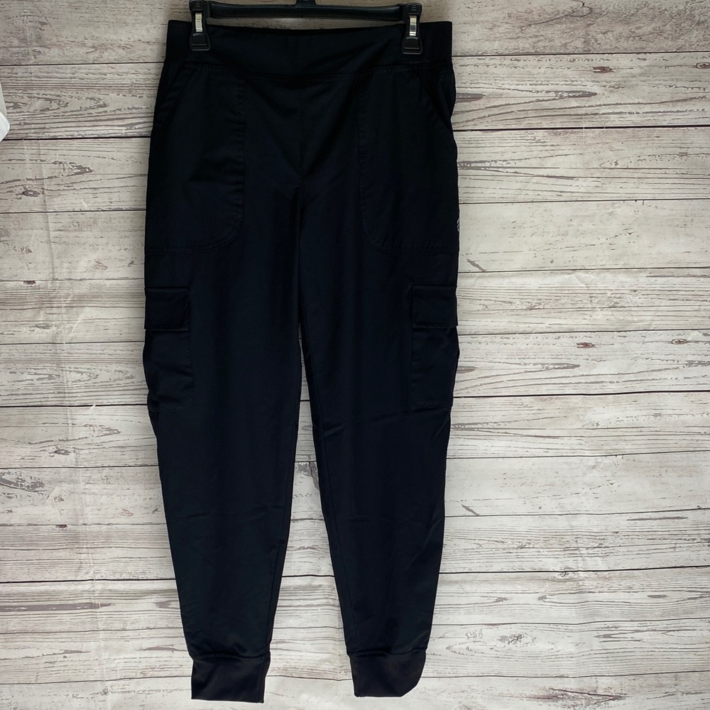 Free Country Black Fleece Lined Cargo Jogger Pants Size S